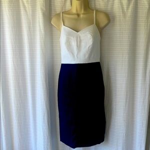 NWT Banana Republic white/navy dress-4